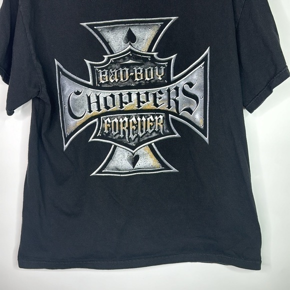 Vintage Tennessee River Bad Boy Choppers Forever Black Tshirt Size Large - Picture 3 of 8